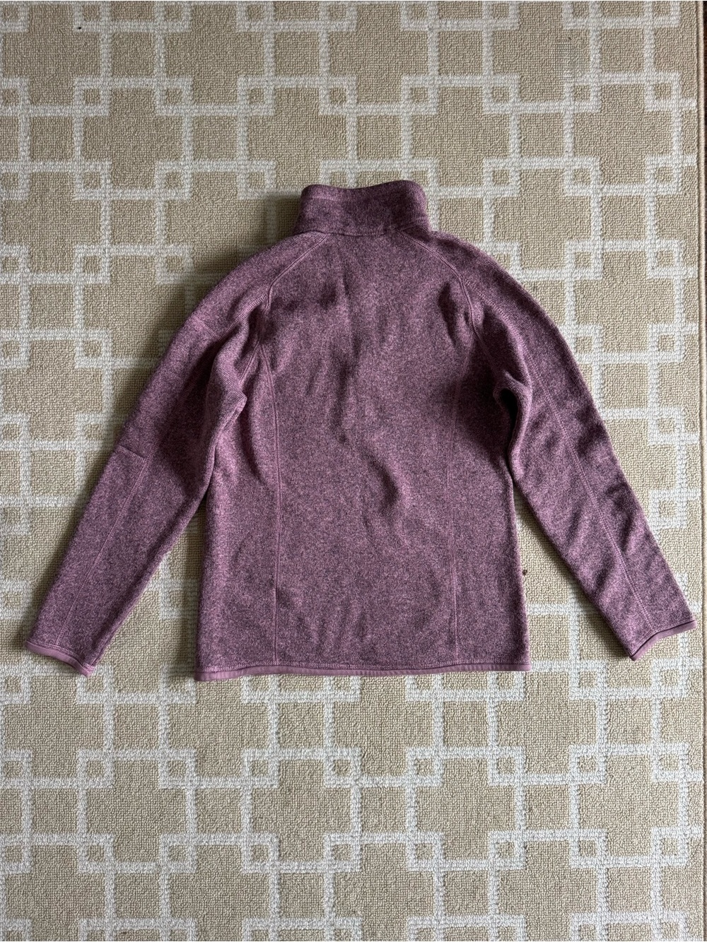 Patagonia Better Sweater 1/4 Zip Fleece Pullover Sweatshirt Light Violet Medium - Picture 9 of 17